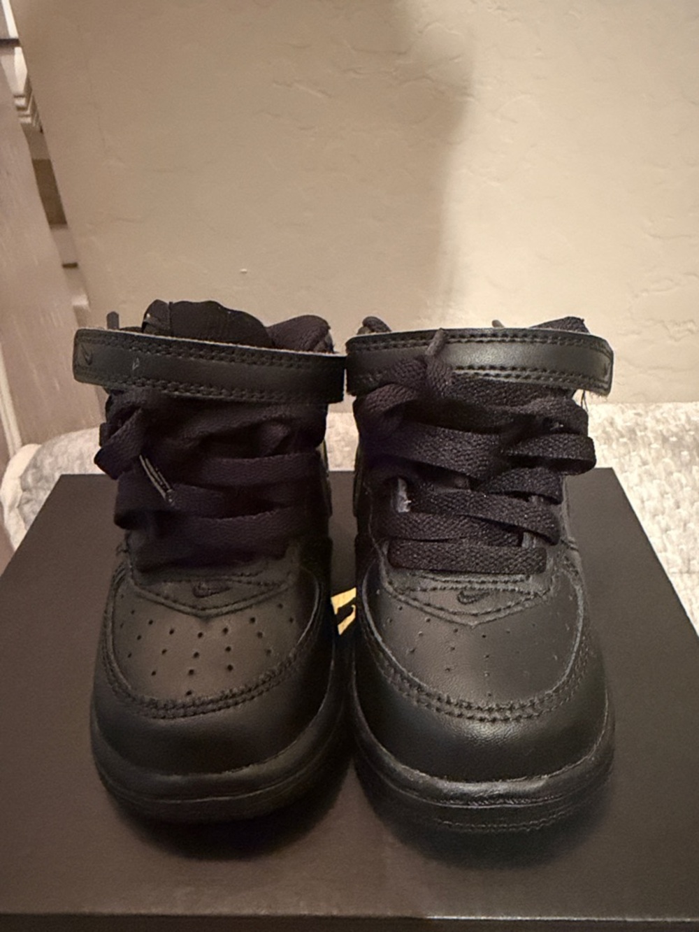 Nike Air Force 1 “Mid”Black High-Top Sneakers- infant size 4c